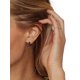 thumbnail image 3 of Silvora Hombres Pendientes De Aro Negro con Números Romanos Pequeños Pendientes Huggie De Plata De Ley Hip Hop Joyería Regalo Navidad Día Del Padre, 3 of 8