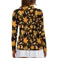 thumbnail image 3 of Yuyamidu Maple Leaves Golf Shirt for Women Golf Lovers Fall Long Sleeve Golf Tops Athletic Golf Wear Thanksgiving Zip Up Tennis Shirts Size XL, 3 of 8