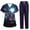 51# Dark Blue, variant on Halloween Scrubs for Women Set Jogger Scrub Set Nursing Uniform with Pocket