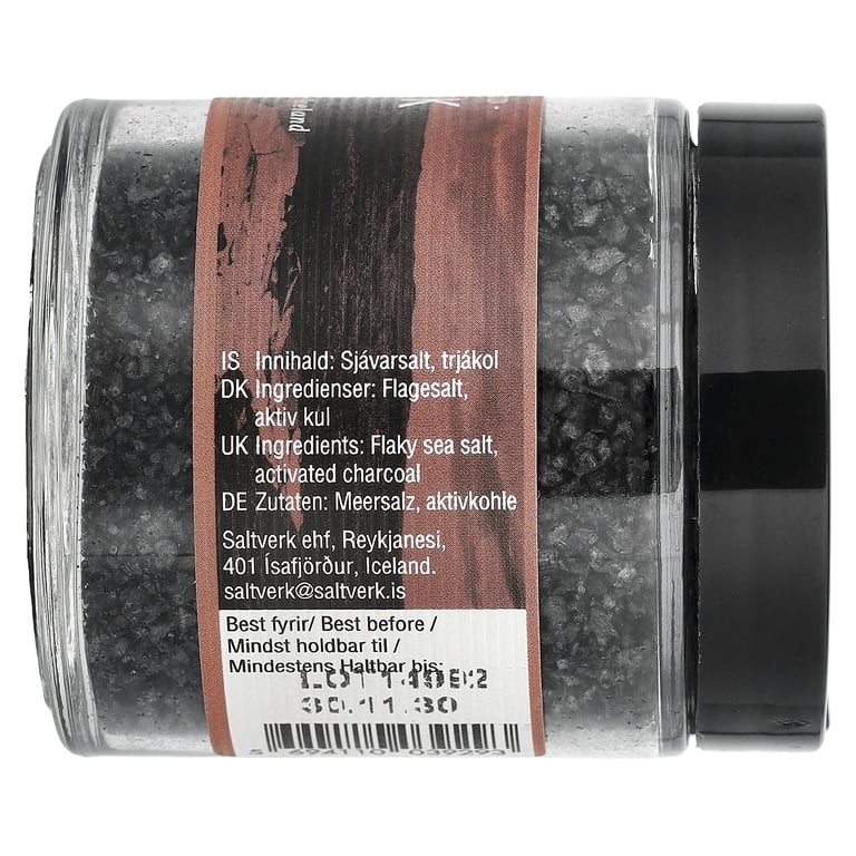Saltverk, Lava Salt, 3.17oz, Handcrafted Icelandic Sea Salt