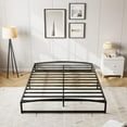 thumbnail image 5 of GAOMON Low Bed Frame Full Size, 10 Inch Heavy Duty Metal Platform Full Bed Frame Low Profile, Mattress Foundation, No Box Spring Needed, Noise-Free, Non-Slip, Easy Assembly, Black, 5 of 7