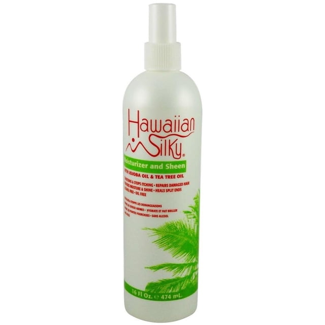 Spray hidratante y brillante hawaiano sedoso blanco 16 onzas líquidas
