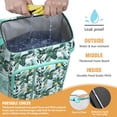 thumbnail image 2 of Travel Cooler Bag - Floral Pattern Camping Beer Cooler Backpack with Bottle Opener- Waterproof Insulated Picnic Backpacks - Cooler Bag for Beach, 2 of 6