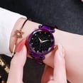 thumbnail image 4 of Reloj de cielo estrellado Matsuzay para mujer de lujo con diamantes Violeta, 4 of 6