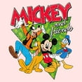 thumbnail image 2 of Toddler's Mickey & Friends 90s Vibe Friends  Graphic Tee Light Pink 3T, 2 of 3