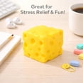 thumbnail image 6 of Squeezy Cheese Block , Slow Rising Realistic Cheese Block Squishy Toy, Soft Stress Relief Toys, Cute Squeeze Original Sensory / Fidget Novelty Toy and Gift for Kids and Adults, 6 of 8