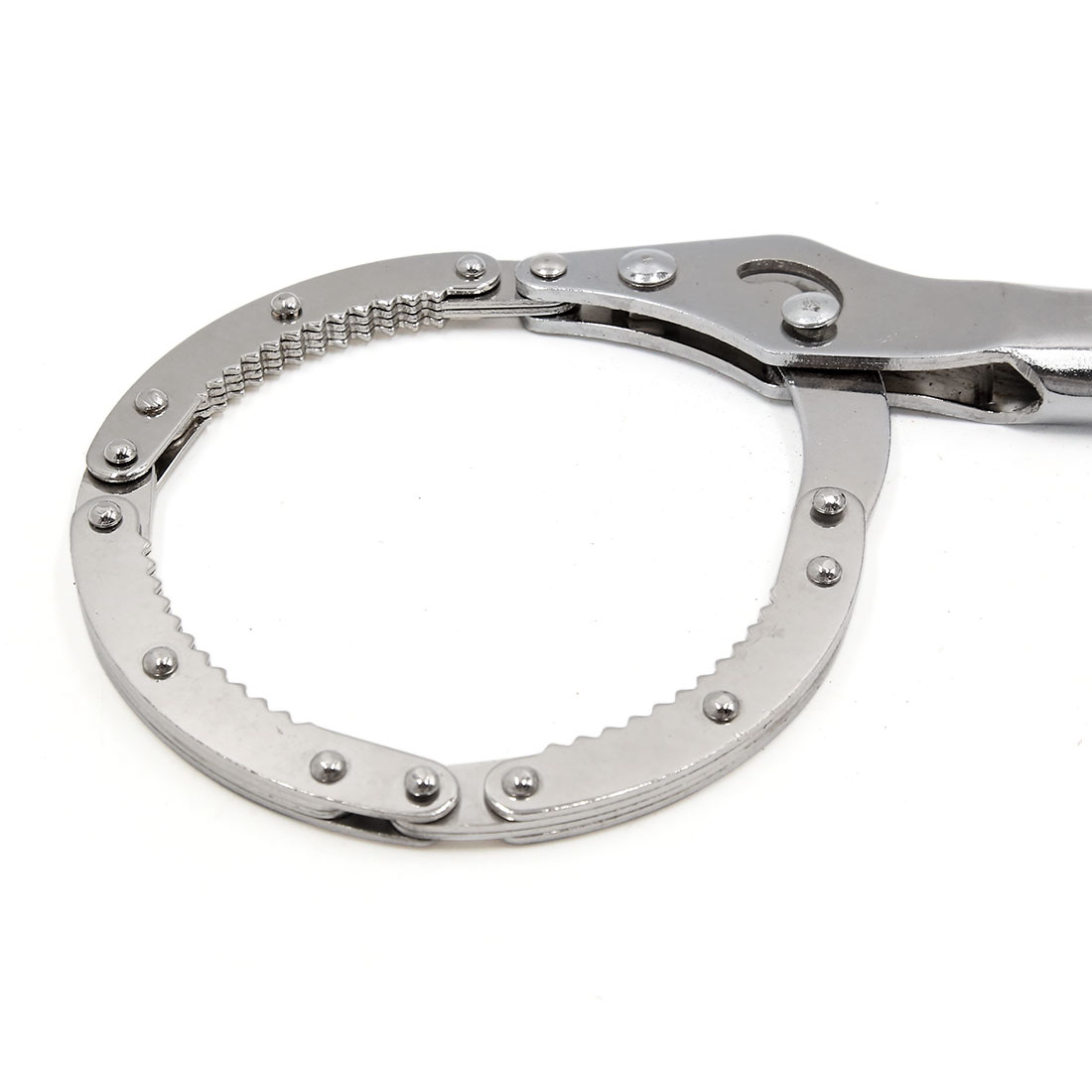 Stainless Steel 7595mm Adjustable Oil Filter Wrench Spanner Silver