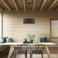 thumbnail image 4 of Livex Lighting Sentosa 18" 3-Light Modern Metal & Fabric Pendant in Black, 4 of 13