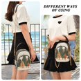 thumbnail image 6 of FORMRS Crossbody Bag for Women Quilted Travel Shoulder Cell Phone Purse with Chain Strap Handbag, Brown Christmas Trees, 6 of 7