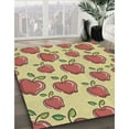 thumbnail image 2 of Ahgly Company Indoor Square Patterned Mustard Yellow Novelty Area Rugs, 6' Square, 2 of 6