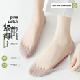 thumbnail image 4 of Calcetines de seda de hielo para mujer, ultrafinos, antideslizantes, invisibles, de verano, con base absorbente de sudor, adecuados para tacones altos, 4 of 4