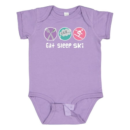 

Inktastic Skiing Eat Sleep Ski Sports Gift Baby Girl Bodysuit