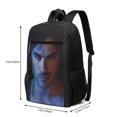 thumbnail image 3 of Vampire Diaries Ian Somerhalder Backpack Shoulders Daypack Student School Bag Satchel Bookbag Outdoor Casual Laptop Rucksack Knapsack 17 inch, 3 of 6
