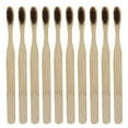 thumbnail image 1 of PENGXIANG 10pcs Environmental Soft Head Bamboo Oral Care Teeth Eco Toothbrush(Black), 1 of 5