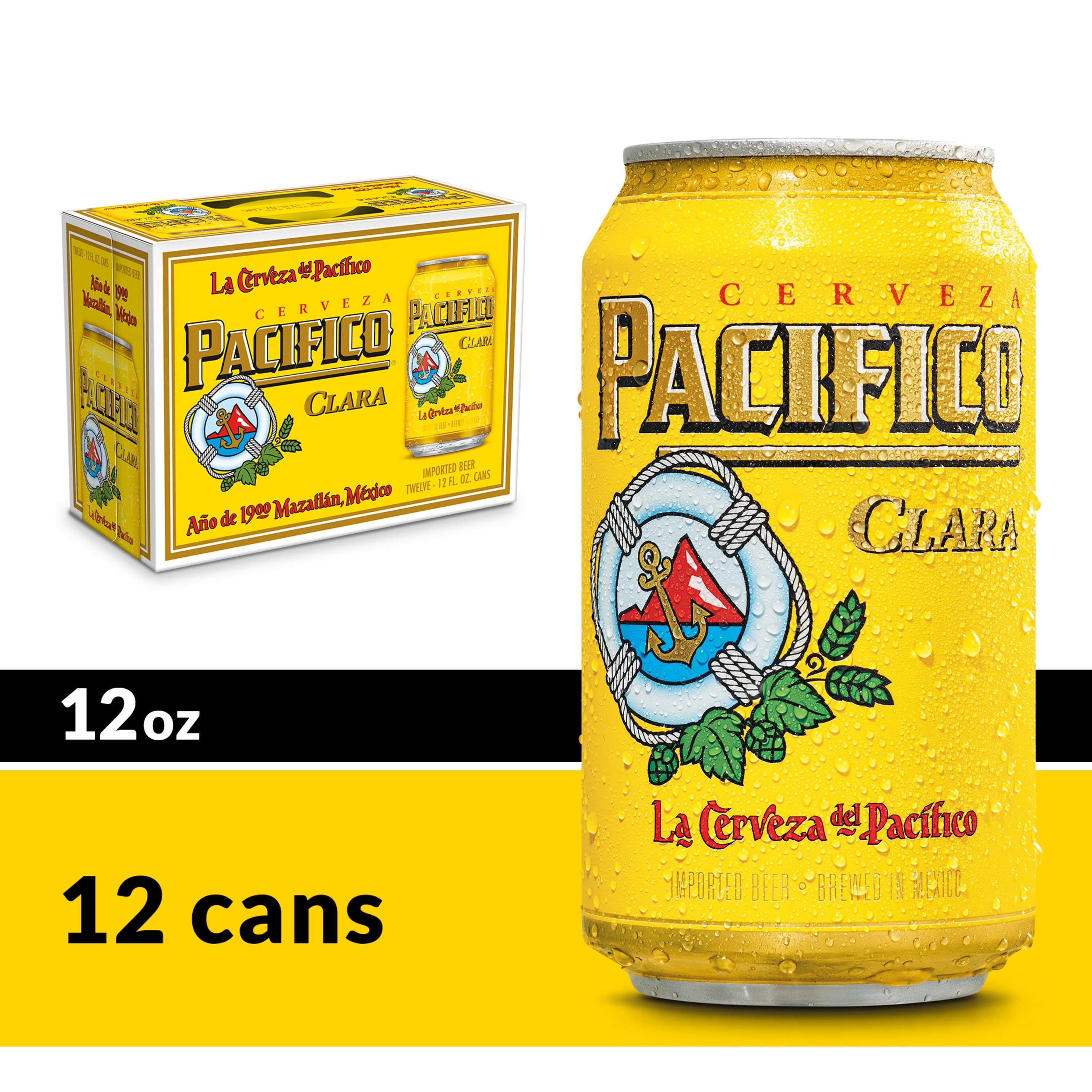 Pacifico Clara Mexican Lager Beer 12 pk 12 fl oz Cans 4 4% ABV Pacifico Clara Mexican Lager Beer 12 pk 12 fl oz Cans 4 4% ABV
