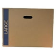 thumbnail image 3 of 10 - Pack Large Cardboard Moving Boxes 20x20x15 32 ECT With Handles, 3 of 4