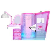 Mermaze Mermaidz™ Salon & Spa Playset with Lights, Bubble Wall, Working Shower, Bathtub, Beauty Station, and 19 Accessories