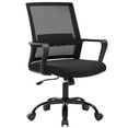 thumbnail image 1 of BestOffice Office Desk Chair Swivel Rolling Executive Lumbar Support Adjustable Stool, Black, 1 of 7