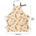 thumbnail image 5 of Bingfone Flower Fox Apron Gifts For Men, Women Professional Grade Chef Apron for Kitchen,BBQ & Grill, 5 of 8