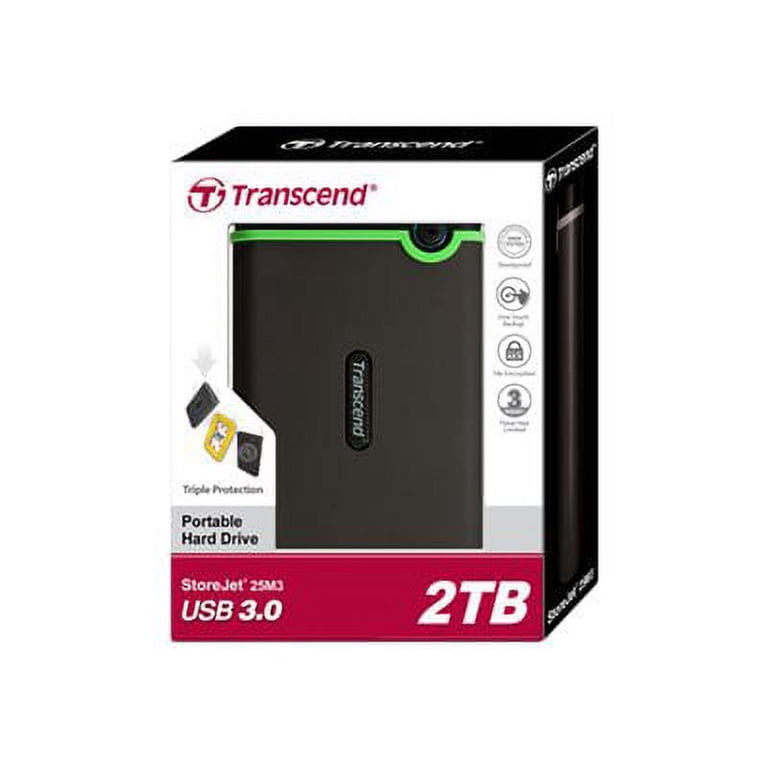 Transcend StoreJet 25M3 - Hard drive - 2 TB - external ( portable