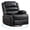 black, variant on BouPower 360 Degree Swivel Rocker Recliner Chair, 3 Position Manual Glider Chair with Side Pockets and Cup Holders, Linen Upholstered Rocking Chair for Nursery Living Room Office