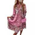 thumbnail image 7 of 2024 Spring and Summer New Women's Printing Splicing Skirt Layered Mini Dress Fashion, 7 of 7