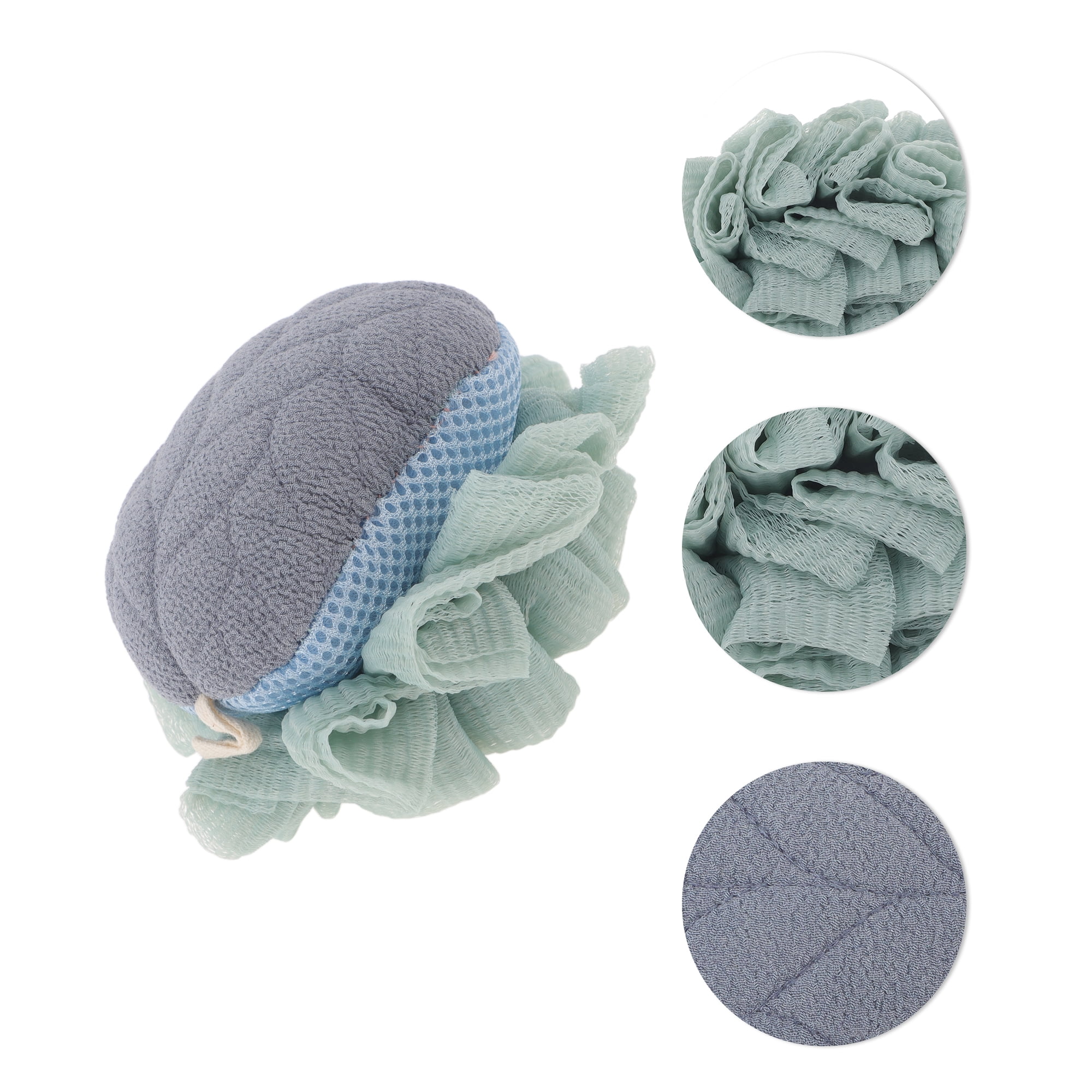 Unique Bargains Wheat Ears Bath Sponge 1 Pc Blue, Green