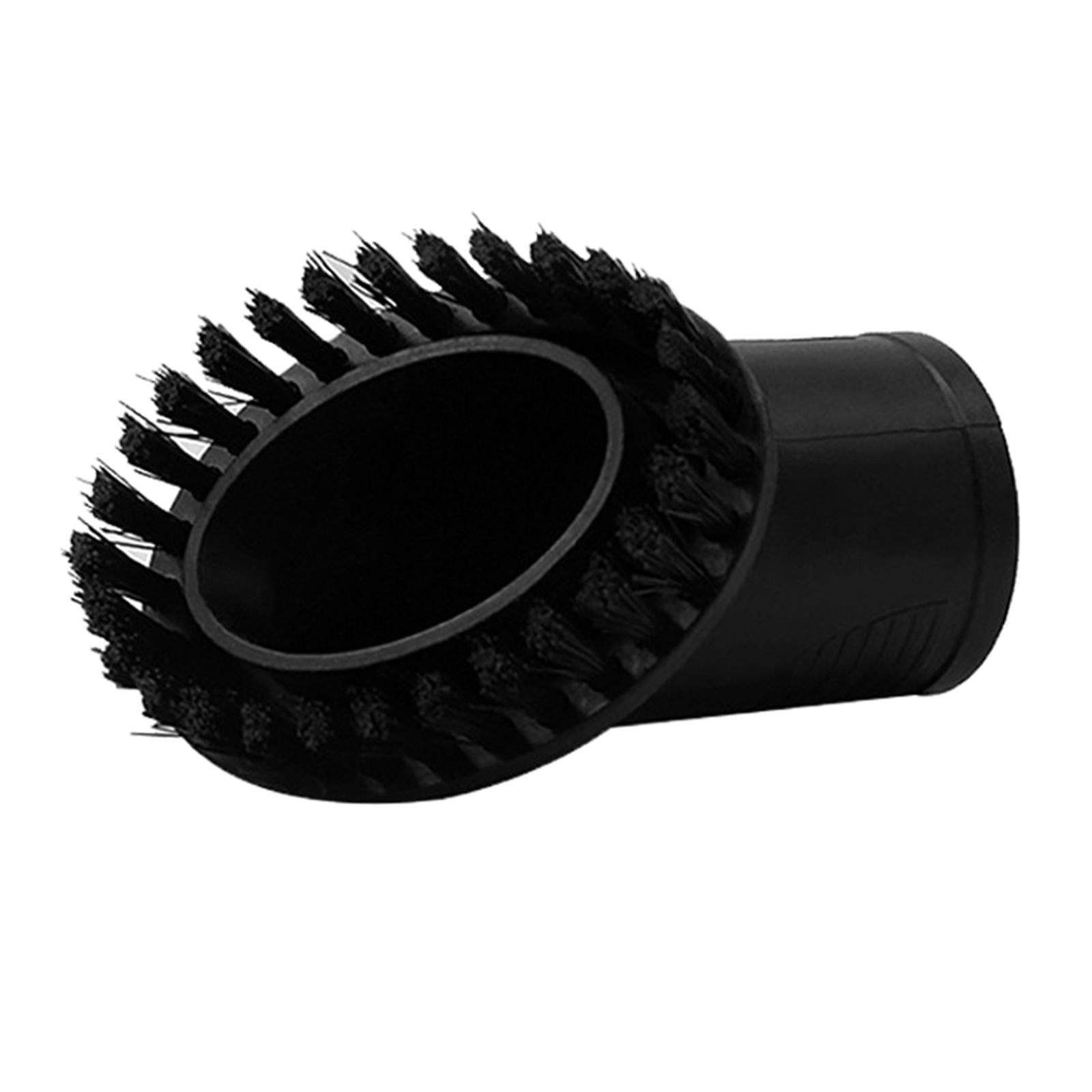 32mm/1.25" Dia Oval Dust Brush Dusting Tool Vacuum Cleaner Attachment Black 