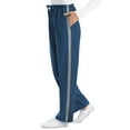 thumbnail image 2 of Collections Etc Womens Soft and Comfy Drawstring Pull-On Side Stripe Jogger Knit Pants, 2 of 9