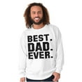 thumbnail image 5 of Best Dad Ever Worlds Coolest Father Men's Crewneck Sweatshirt Brisco Brands X, 5 of 6