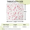 thumbnail image 2 of Pioneer Flower Floral Print Pattern Square Fitted Tablecloth with Elastic Edge,Square Table Cover,Washable Elastic Table Cover for Home Kitchen Party Decor 34"x34", 2 of 6
