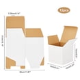 thumbnail image 2 of Paper Gift Box Wedding Decoration Folding Boxes Square White 15x15x15cm, 2 of 5