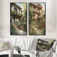 thumbnail image 1 of Designart "Country Cottage Entry Rustic Charm IV" Farm Framed Wall Art Set Of 2 - Country White Framed Canvas Set For Living Room Decor, 1 of 6