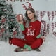 thumbnail image 3 of Pijamas navideños Xmax para mujer, conjuntos de dos piezas, ropa de dormir de algodón de gran tamaño, estampado de Navidad, ropa elegante de invierno de manga larga para niña 2021, 3 of 4