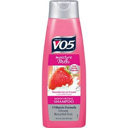 Vo5 Moisture Milks Shampoo - 6 pack: Alberto VO5 Moisture Milks Strawberries and Cream Moisturizing Shampoo, 12.5 oz