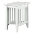 thumbnail image 1 of AFI Mission Solid Wood Contemporary End Table in White, 1 of 7