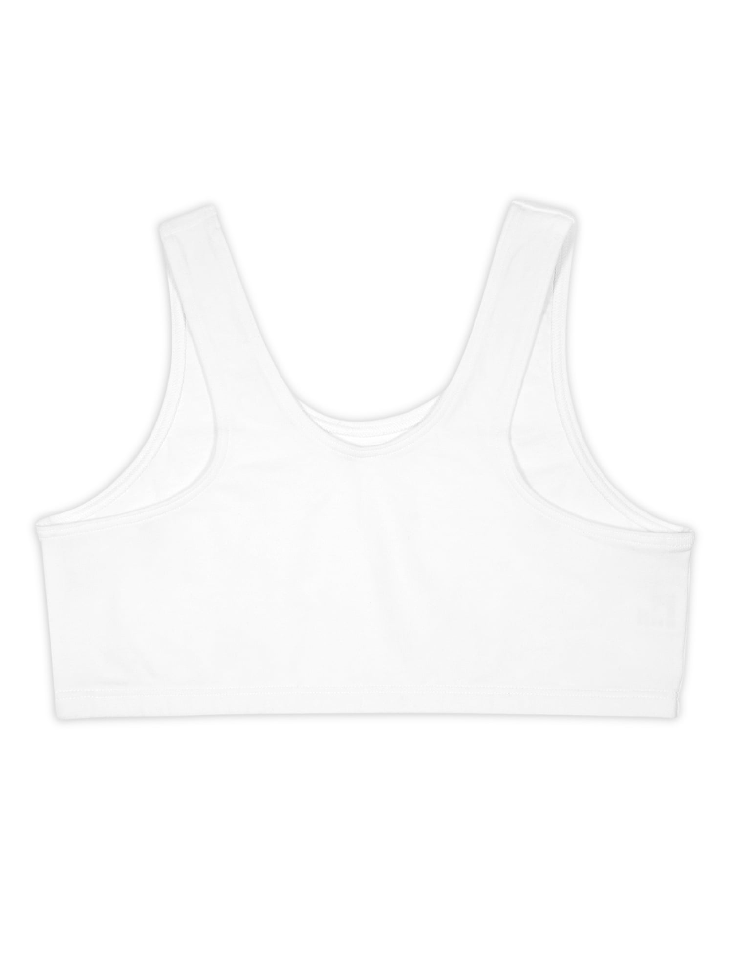 Wonder Nation Girls Cotton Bra, 2-Pack, Sizes S-XXL