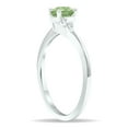 thumbnail image 3 of SZUL Women's Green Amethyst and Diamond Tierra Ring in 10K White Gold, 3 of 5