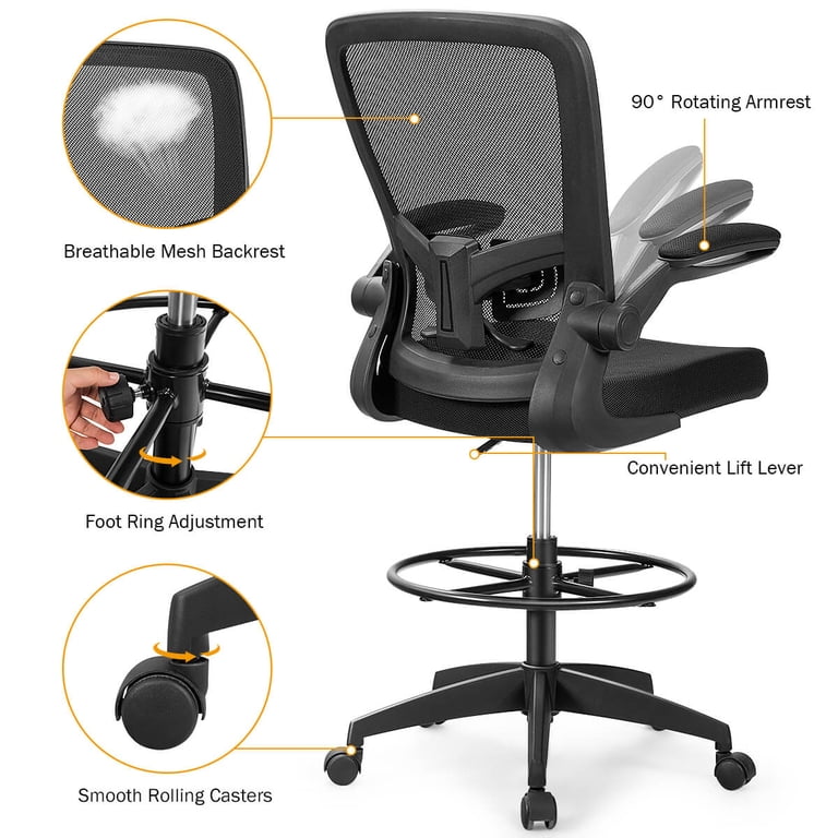 Anti-slip 6-Pack Locking Chair Levelers | Adjustable Office Chair ...
