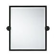 thumbnail image 3 of TEHOME Black Metal Framed Pivot Rectangle Bathroom Mirror 20x24", 3 of 11