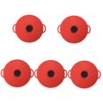 thumbnail image 4 of 5 Count Silicone Fresh Cover Microwave Splatter Magnetic Red, 4 of 8