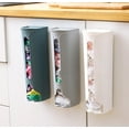 thumbnail image 5 of 1Pc Wall-Mount Grocery Bag Holder, Wall Mount Garbage Storage Bag Dispenser Hanging Can with Cover, Kitchen Bag Holder Dispenser for Bags Easy Install Grocery Bag Dispenser(White,3.7x3x8.7"), 5 of 7