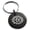 Black, variant on Stainless Steel Aztec Transformation Rune Engraved Small Medallion Circle Charm Keychain Keyring