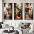 thumbnail image 1 of Designart "Country Cottage Entry Rustic Charm II" Farm Framed Wall Art Set Of 3 - White Country Frame Canvas Set For Living Room Decor, 1 of 6