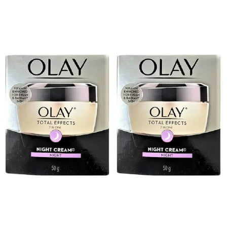 Olay Total Effects Anti-Aging Night Firming Cream, Night, 1.7 Oz (Pack of 2)