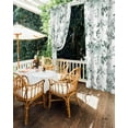 thumbnail image 5 of nqOlkjepod Outdoor Curtains for Patio Waterproof, Teal Spring Floral Outdoor Privacy Panels Grommet, Pastoral Flowers Watercolor Blackout Outside Curtains for Porch/Cabana/Pergola 54"x95", 2 Panels, 5 of 8