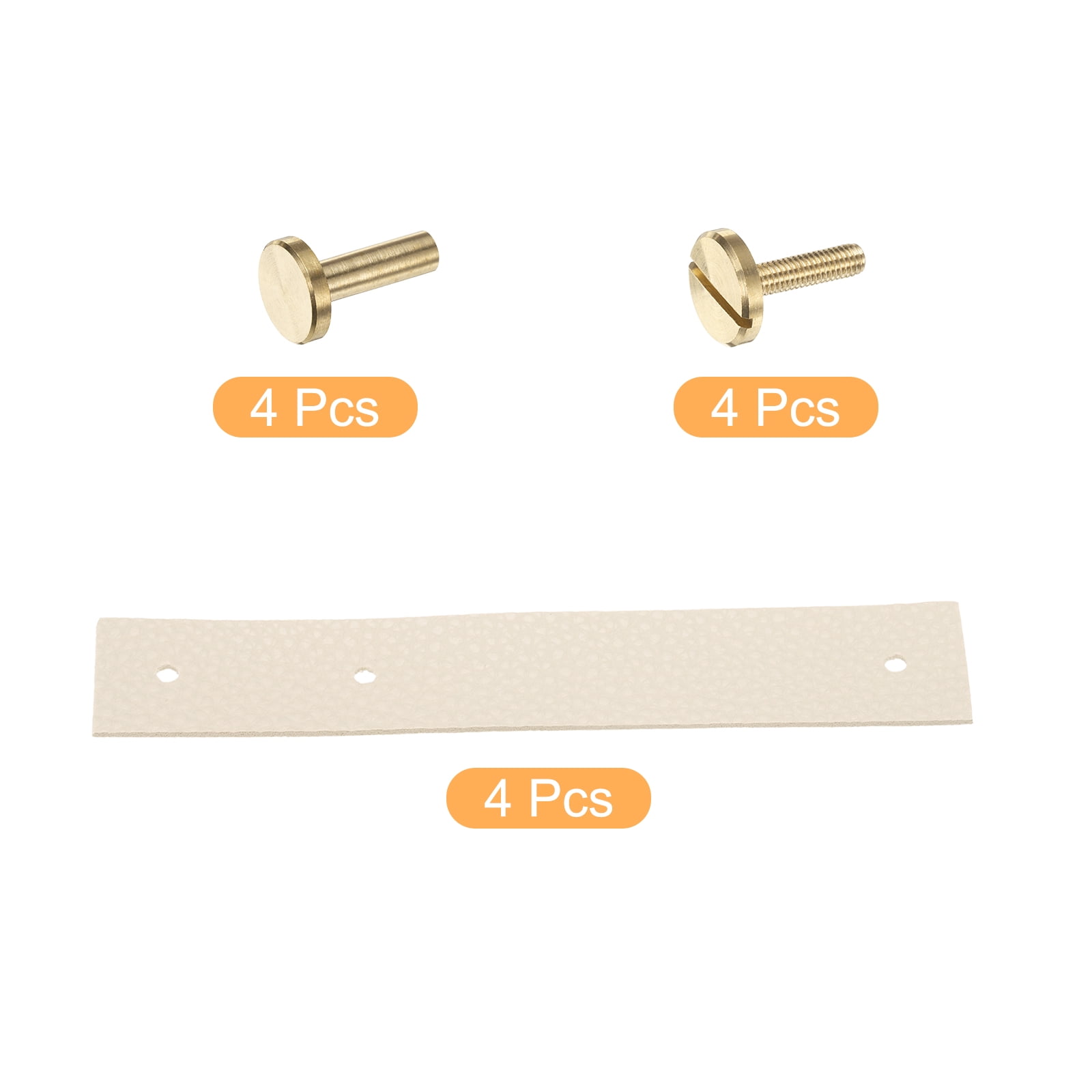 Unique Bargains Leather Drawer Pulls Replacement of Traditional Knobs Khaki