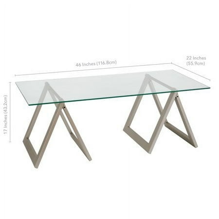 Camden&Wells - Modara Coffee Table - Satin Nickel
