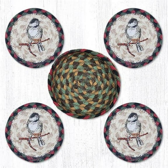 Capitol Importing 29-CB081C 5 in. Chickadee Coaster Set