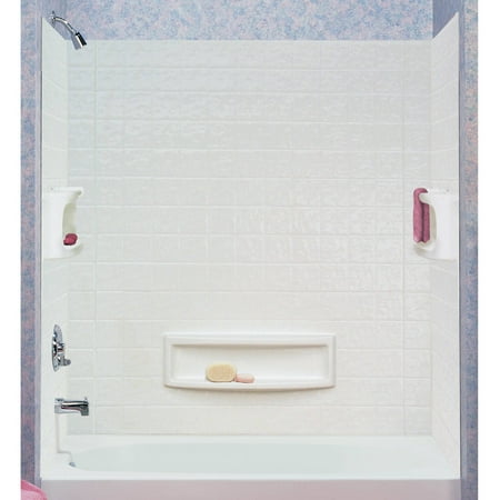 ASB 39094-HD 3-Piece White Distinction Tub Wall